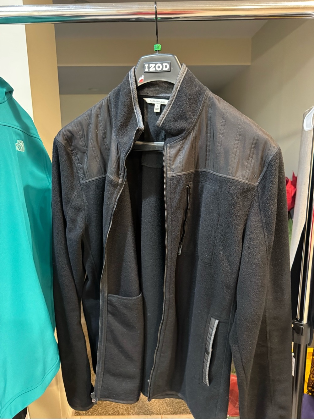 Calvin Klein Jeans Black Lightweight Zip-Up Jacket